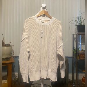 Natural Reflections Men's Off-White Crewneck Sweater